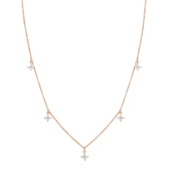Filigrane Ketten | Hey Happiness Kette mit Blume Charms aus Sterlingsilber