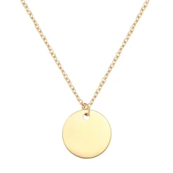 Filigrane Ketten | Hey Happiness Kette mit Kreis in farbe Gold