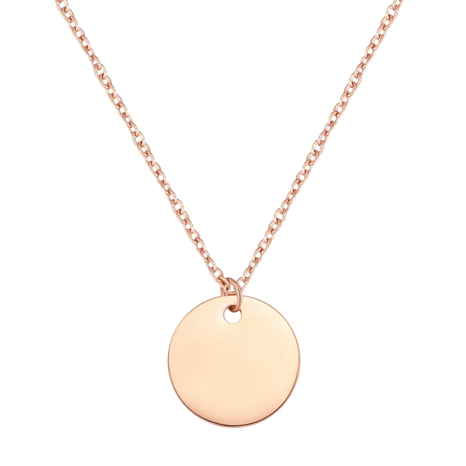 Filigrane Ketten | Hey Happiness Kette mit Kreis in Rosegold Rose Gold