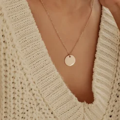 Filigrane Ketten | Hey Happiness Kette mit Kreis in Rosegold Rose Gold