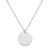 Filigrane Ketten | Hey Happiness Kette mit Kreis in Silberfarbe Silver