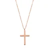 Filigrane Ketten | Hey Happiness Kette mit Kreuz Anhänger in Rosegold Rose Gold