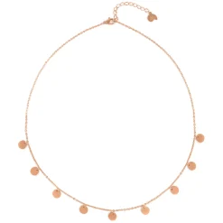 Filigrane Ketten | Hey Happiness Kette mit Mehreren Plättchen in Rosegold Rose Gold