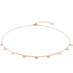 Filigrane Ketten | Hey Happiness Kette mit Mehreren Plättchen in Rosegold Rose Gold