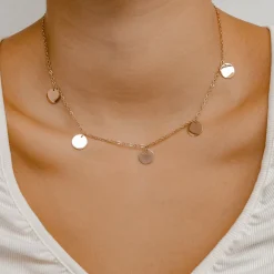 Filigrane Ketten | Hey Happiness Kette mit Plättchen "Happiness" in Rosegold Rose Gold