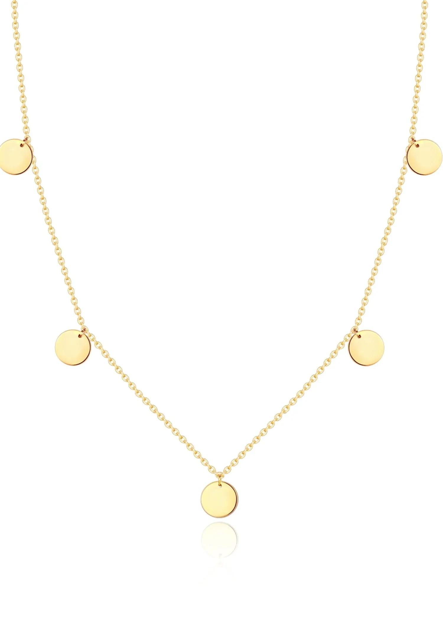 Filigrane Ketten | Hey Happiness Kette mit Plättchen „Happiness“ in farbe Gold