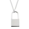 Filigrane Ketten | Hey Happiness Kette mit Schloss Anhänger in Silberfarbe Silver