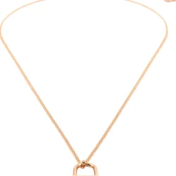 Filigrane Ketten | Hey Happiness Kette mit Schloss Anhänger in Rosegold Rose Gold