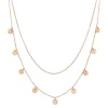 Filigrane Ketten | Hey Happiness Kette Strukturierter Kreis in Rosegold Rose Gold
