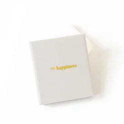 Filigrane Ketten | Hey Happiness Kette Strukturierter Kreis in Silberfarbe Silver