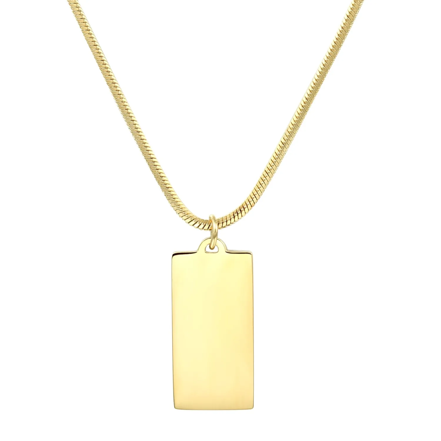 Filigrane Ketten | Hey Happiness Kette Viereck Anhänger Gold