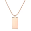 Filigrane Ketten | Hey Happiness Kette Viereck Anhänger Rosegold Rose Gold