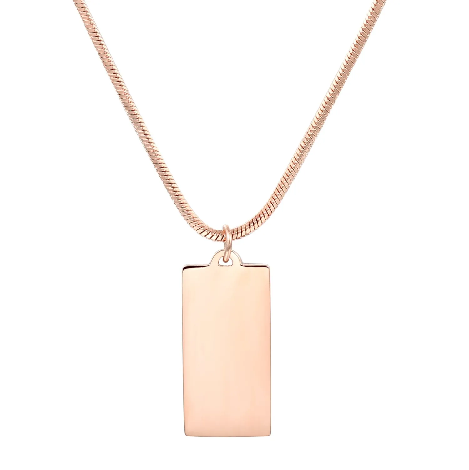 Filigrane Ketten | Hey Happiness Kette Viereck Anhänger Rosegold Rose Gold