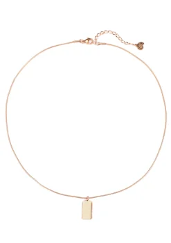 Filigrane Ketten | Hey Happiness Kette Viereck Anhänger Rosegold Rose Gold