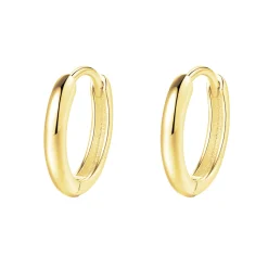 Creolen | Hey Happiness Klassische Chunky Creolen Sterlingsilber in Gold