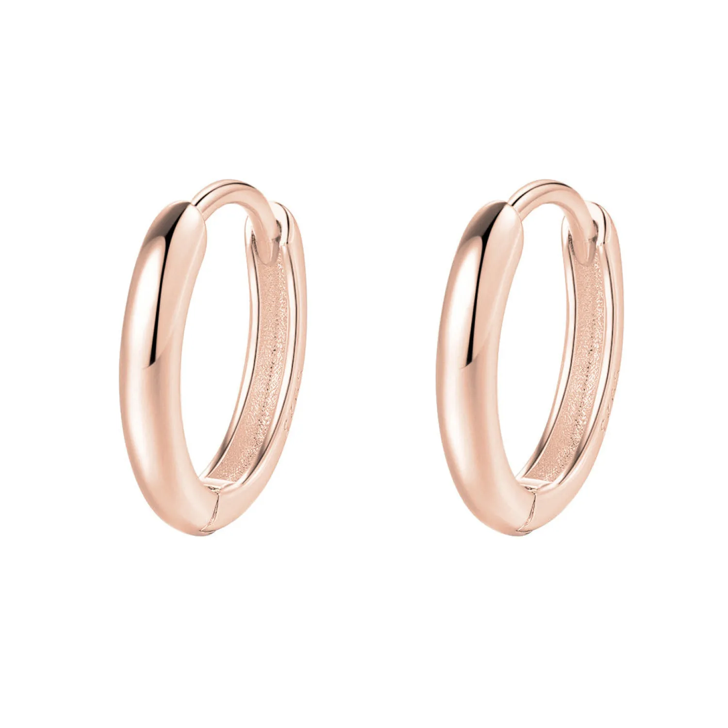 Creolen | Hey Happiness Klassische Chunky Creolen Sterlingsilber in Gold