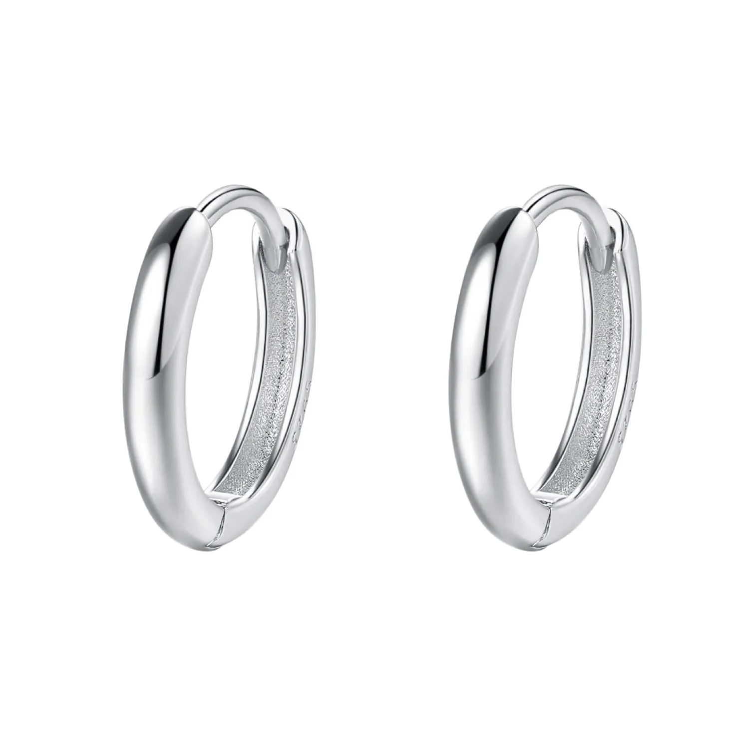 Creolen | Hey Happiness Klassische Chunky Creolen Sterlingsilber in Gold
