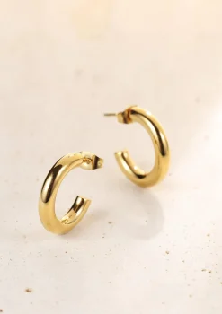 Creolen | Hey Happiness Kleine Runde Creolen Ohrringe in farbe Gold
