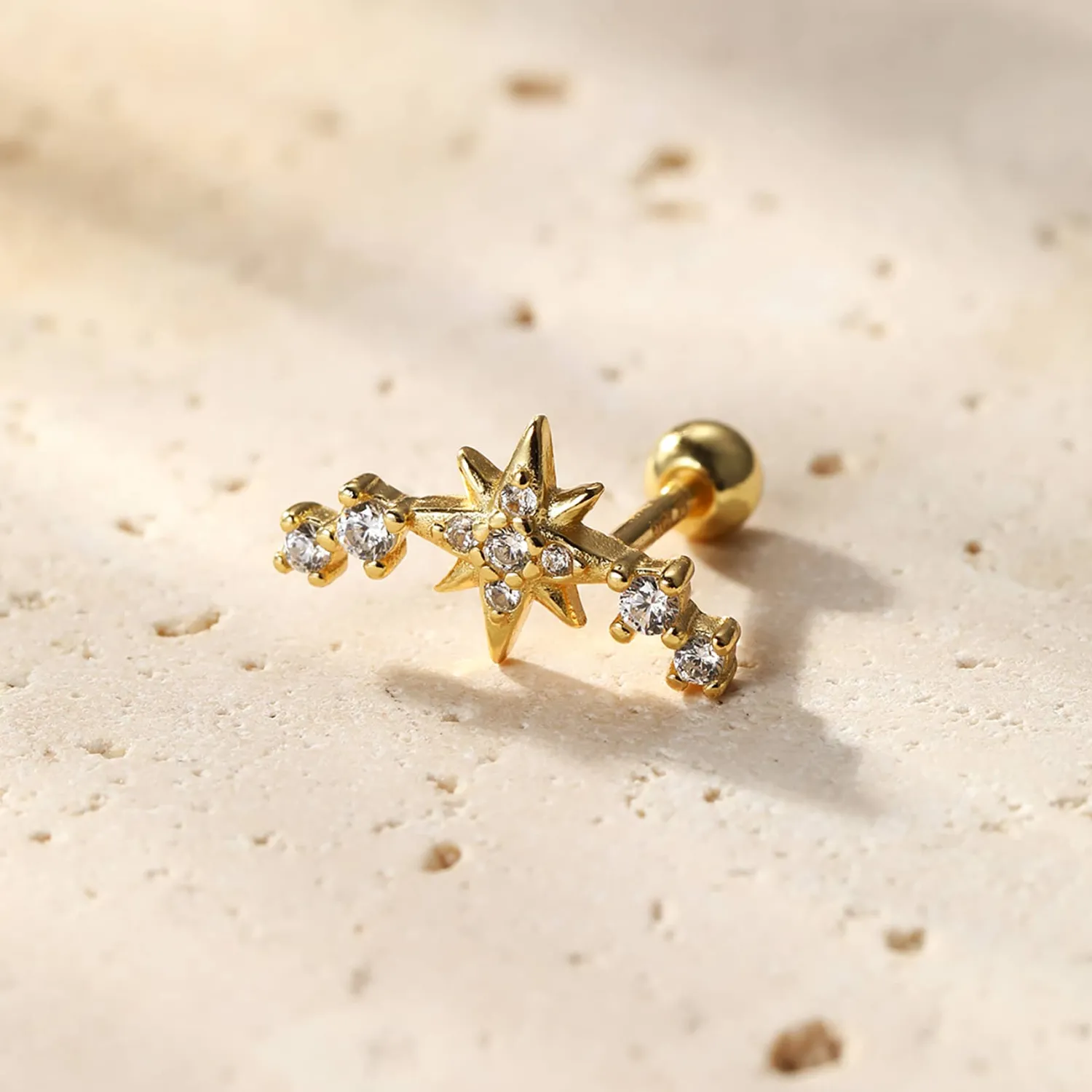 Piercings | Ohrstecker | Hey Happiness Konstellation Ohrpiercing Sterlingsilber