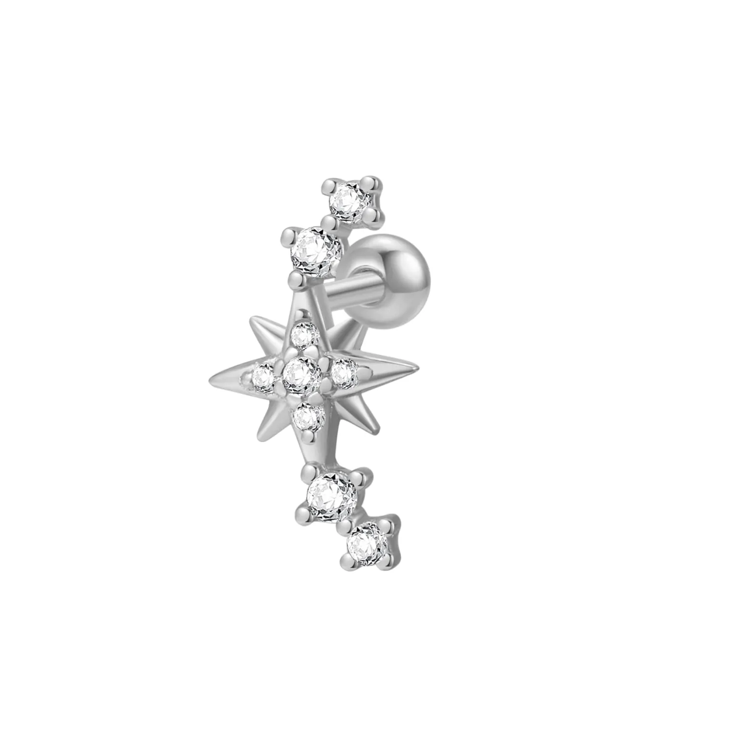 Piercings | Ohrstecker | Hey Happiness Konstellation Ohrpiercing Sterlingsilber
