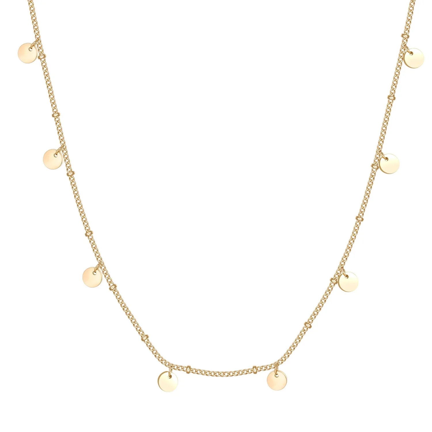 Filigrane Ketten | Hey Happiness Kreis Kette Gold