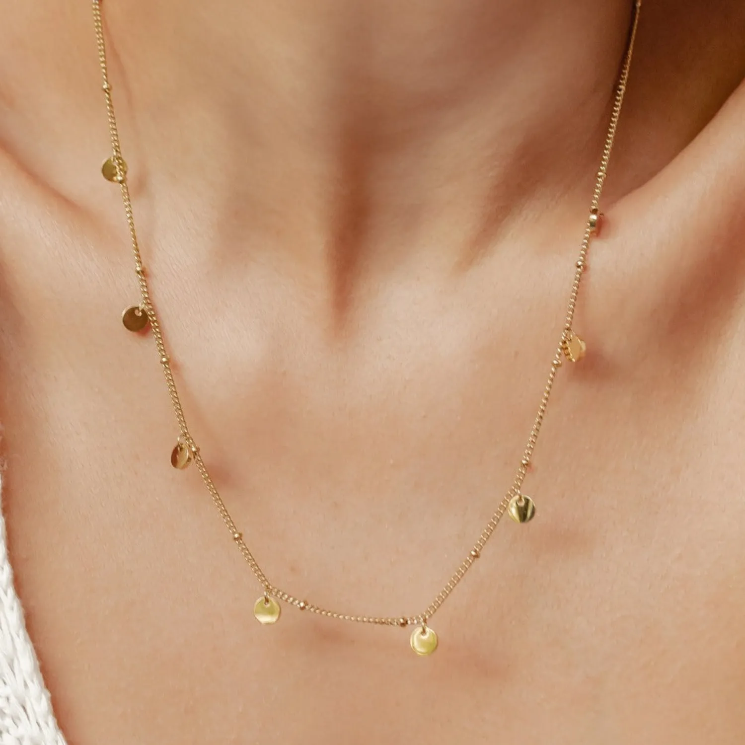 Filigrane Ketten | Hey Happiness Kreis Kette Gold