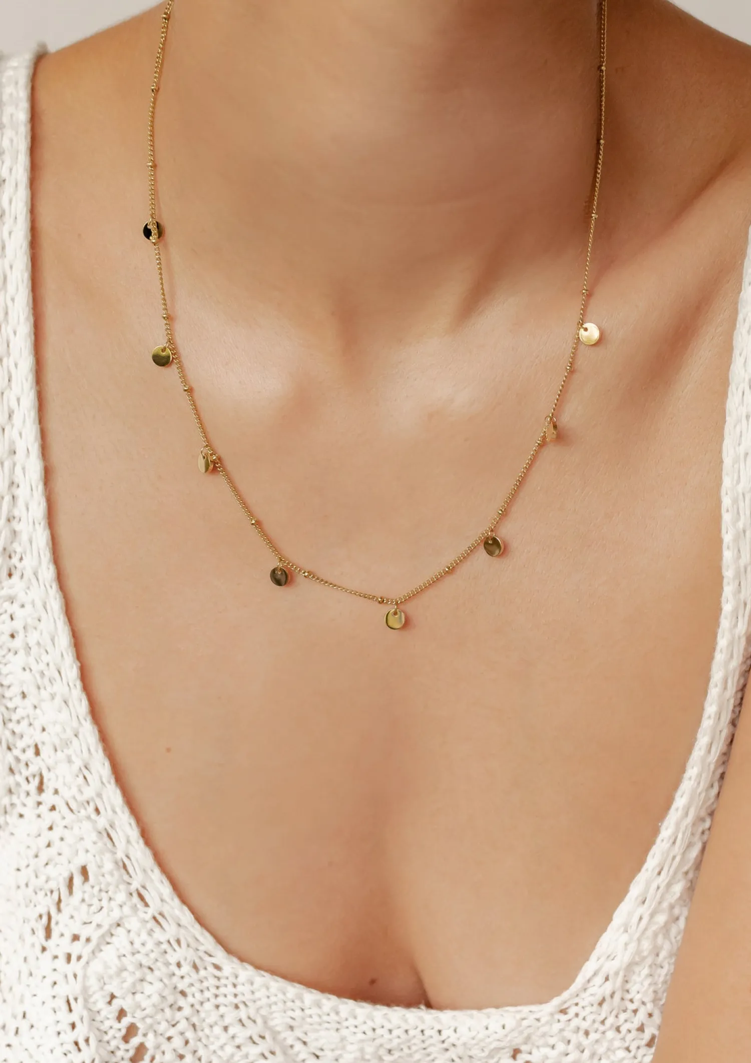 Filigrane Ketten | Hey Happiness Kreis Kette Gold
