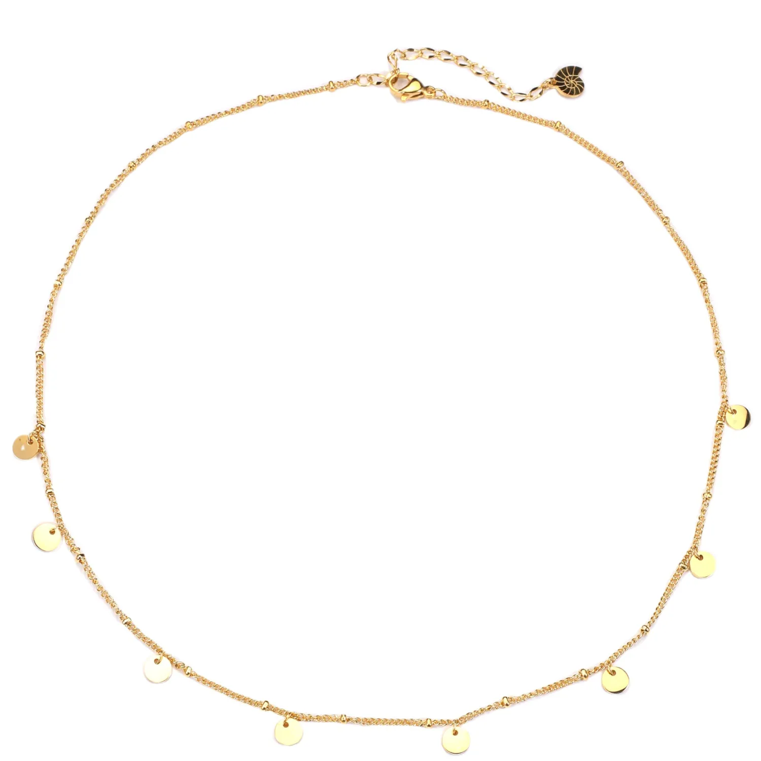 Filigrane Ketten | Hey Happiness Kreis Kette Gold