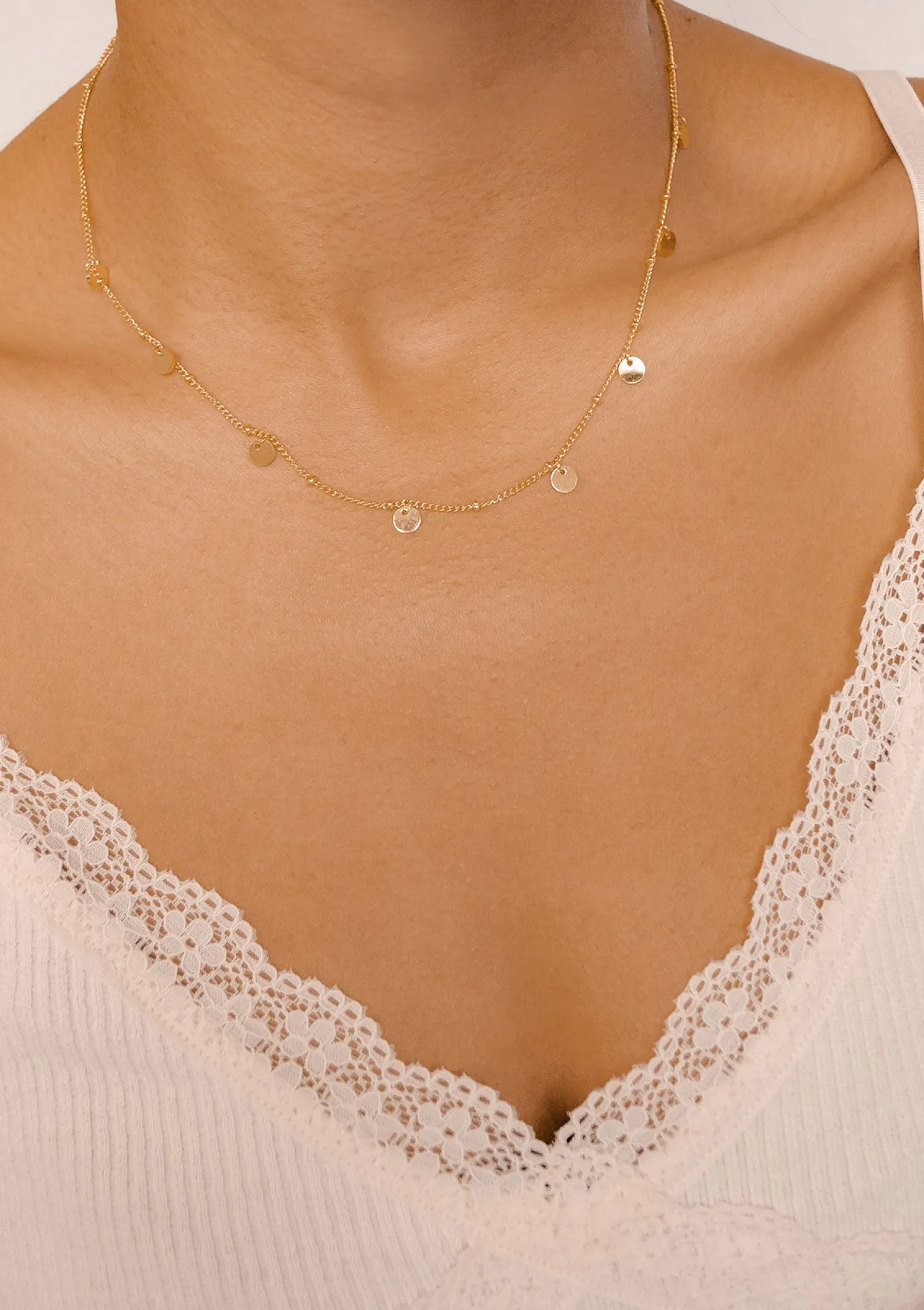 Filigrane Ketten | Hey Happiness Kreis Kette Gold