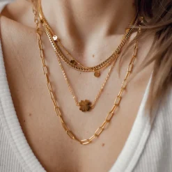 Filigrane Ketten | Hey Happiness Kreis Kette Gold
