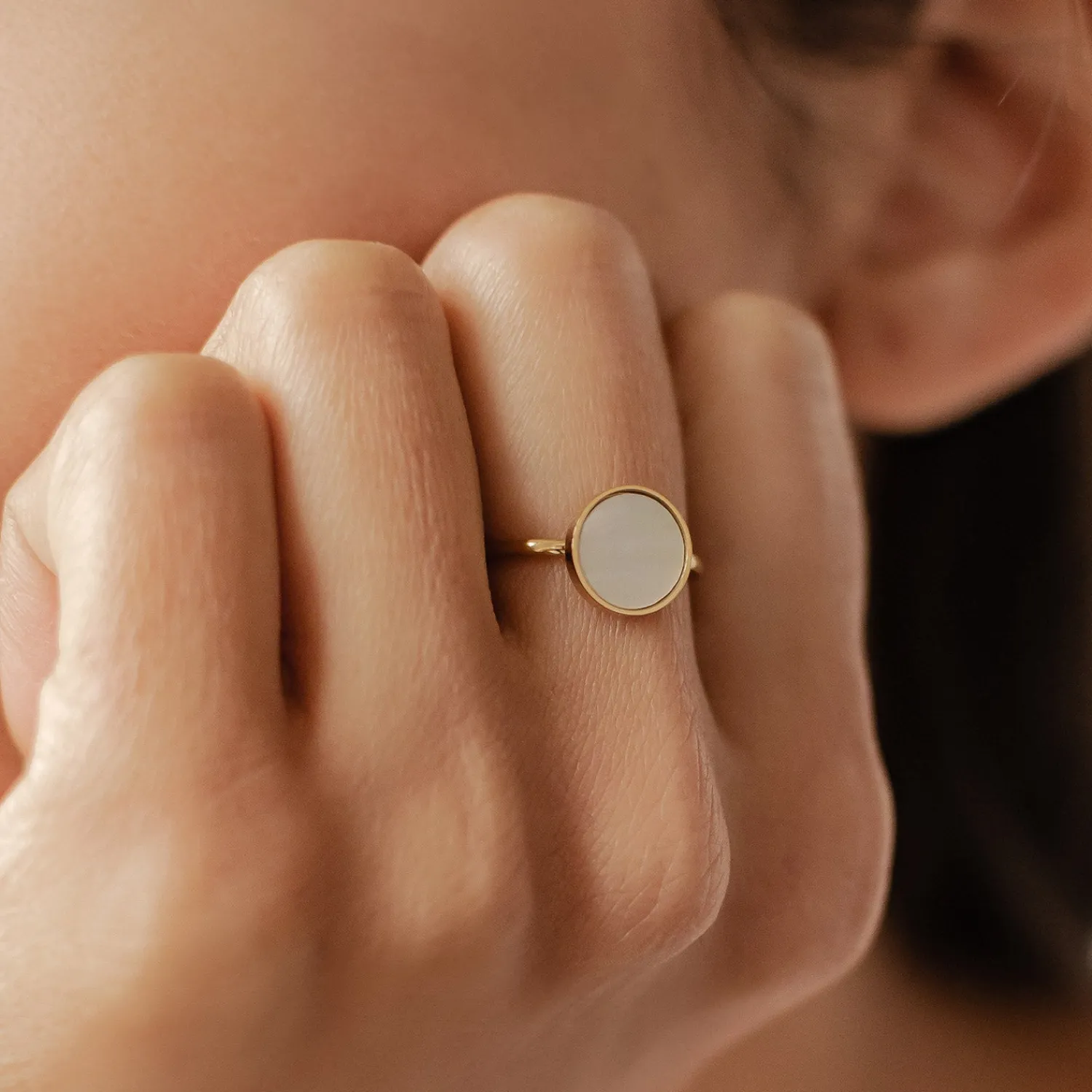 Auffällige Ringe | Hey Happiness Kreis Ring Rosegold