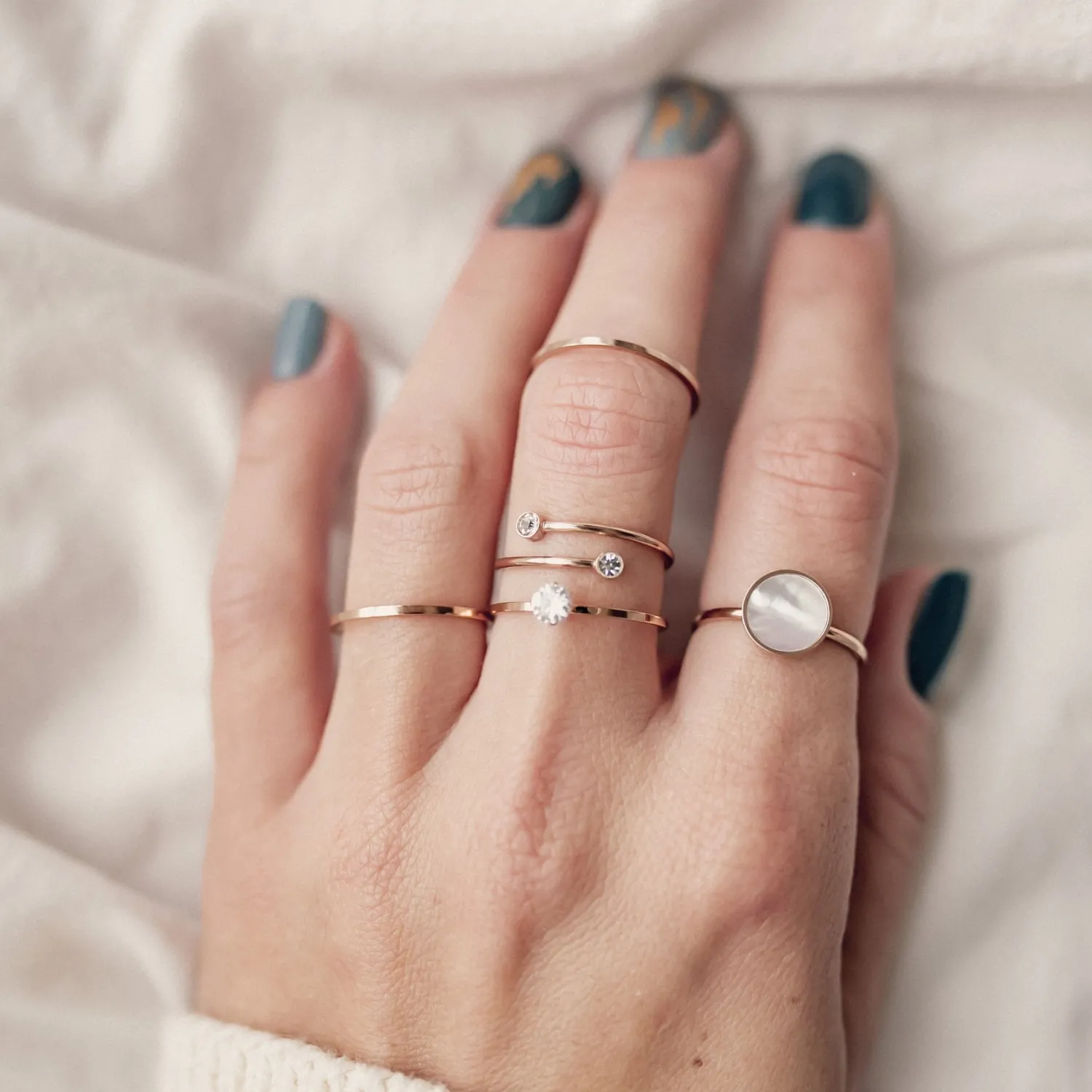 Auffällige Ringe | Hey Happiness Kreis Ring Rosegold