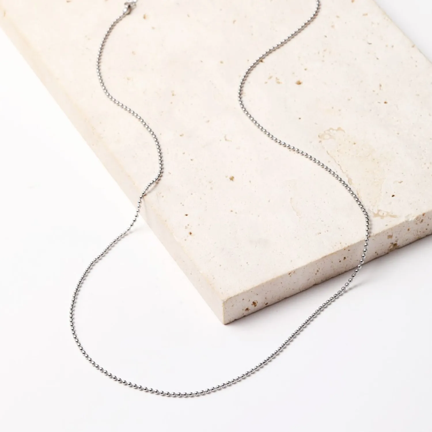Filigrane Ketten | Hey Happiness Kugelkette in Silber Silver