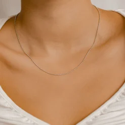 Filigrane Ketten | Hey Happiness Kugelkette in Silber Silver