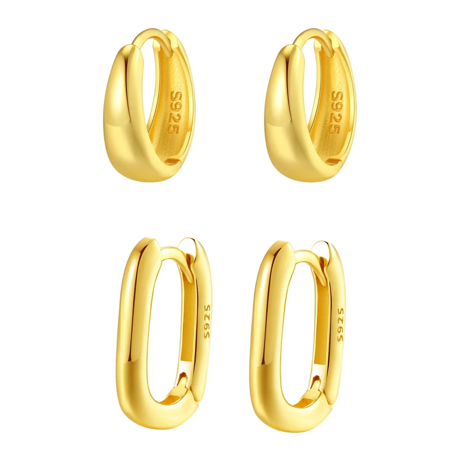 Earring Stack Sets | Creolen | Hey Happiness Kuppel Creolen Ohrringe Sets