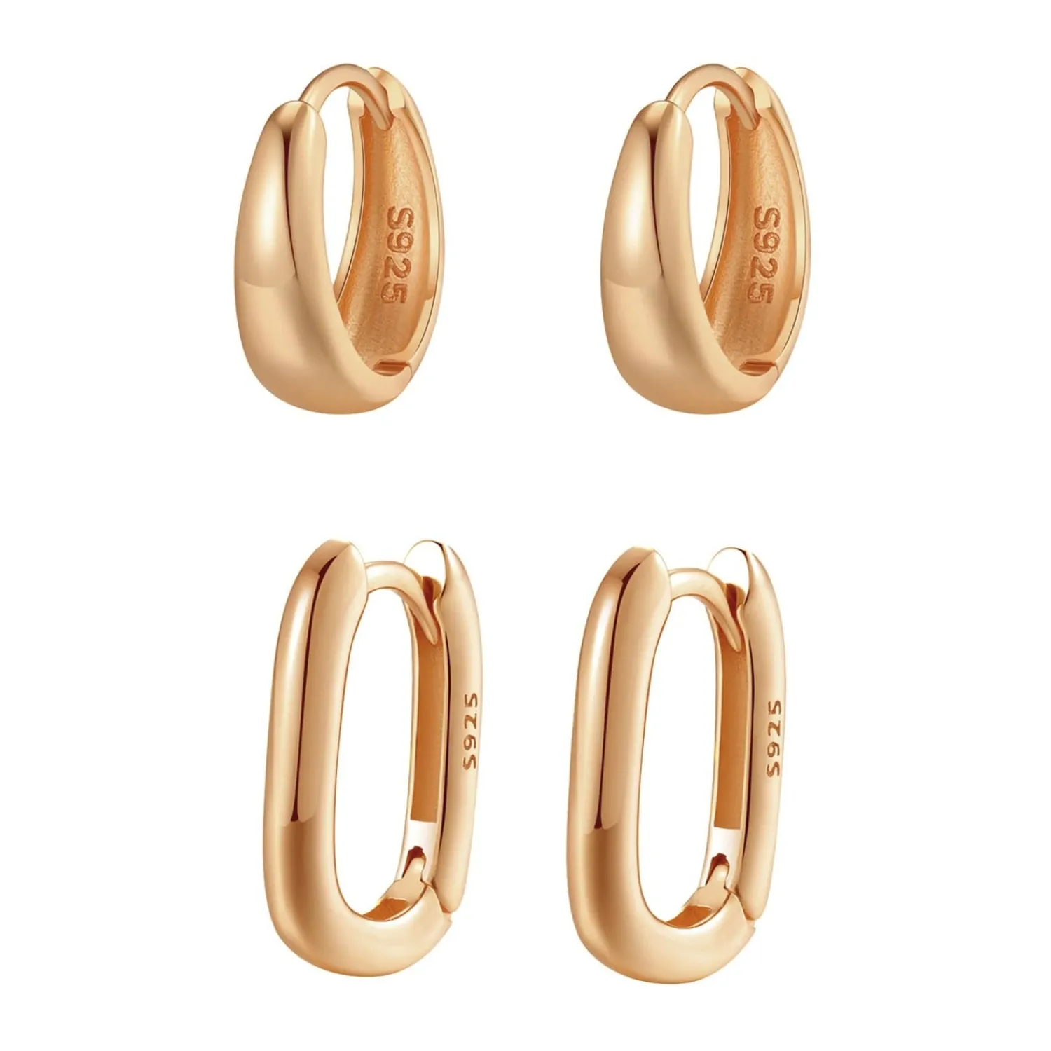 Earring Stack Sets | Creolen | Hey Happiness Kuppel Creolen Ohrringe Sets