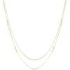 Necklace Sets | Hey Happiness 2 Layering Ketten Set Perlen Goldplattiertes Sterlingsilber