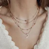 Necklace Sets | Hey Happiness Layering Ketten Sterne und Mond in Rosegold Rose Gold