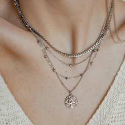 Filigrane Ketten | Hey Happiness Lebensbaum Kette Sterlingsilber Silver