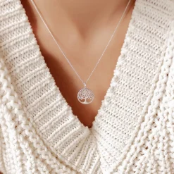 Filigrane Ketten | Hey Happiness Lebensbaum Kette Sterlingsilber