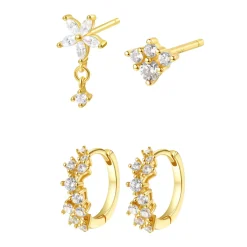 Earring Stack Sets | Hey Happiness Leuchte Ohrringe Set Sterlingsilber