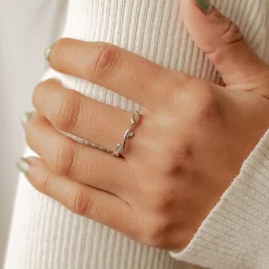 Schlichte Ringe | Hey Happiness Lorbeer Ring Sterlingsilber Silver