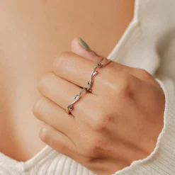 Schlichte Ringe | Hey Happiness Lorbeer Ring Sterlingsilber Silver
