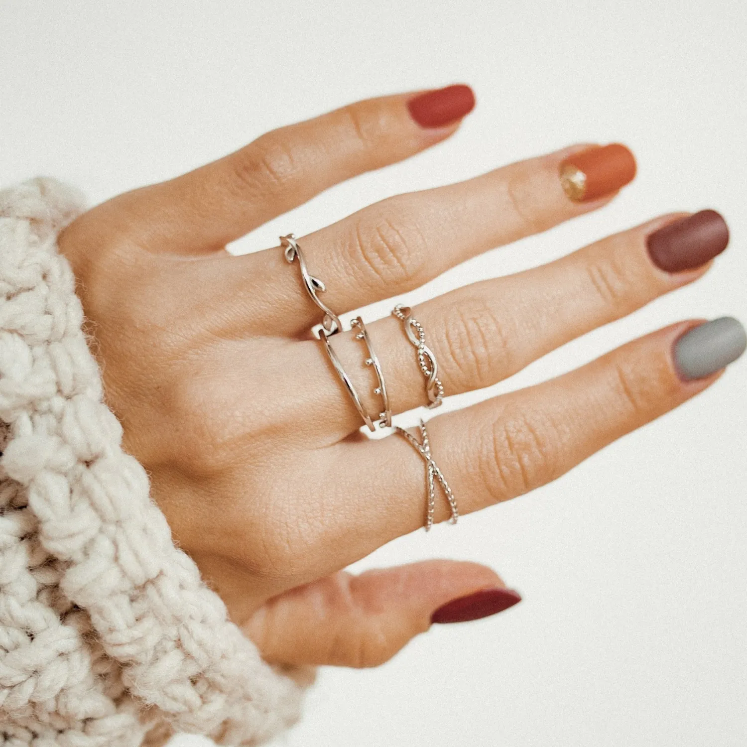 Schlichte Ringe | Hey Happiness Lorbeer Ring Sterlingsilber Silver