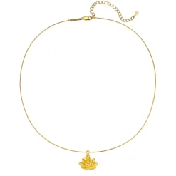 Anhänger | Filigrane Ketten | Hey Happiness Lotus Anhänger Halskette für Ausdauer aus Sterlingsilber