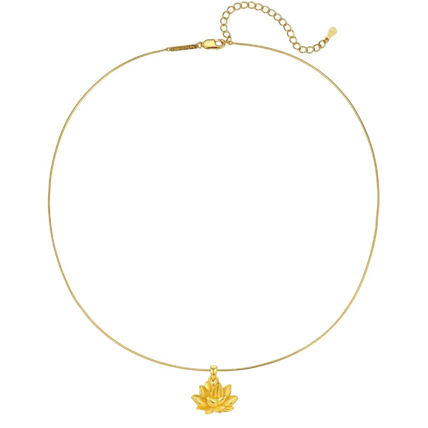 Anhänger | Filigrane Ketten | Hey Happiness Lotus Anhänger Halskette für Ausdauer aus Sterlingsilber