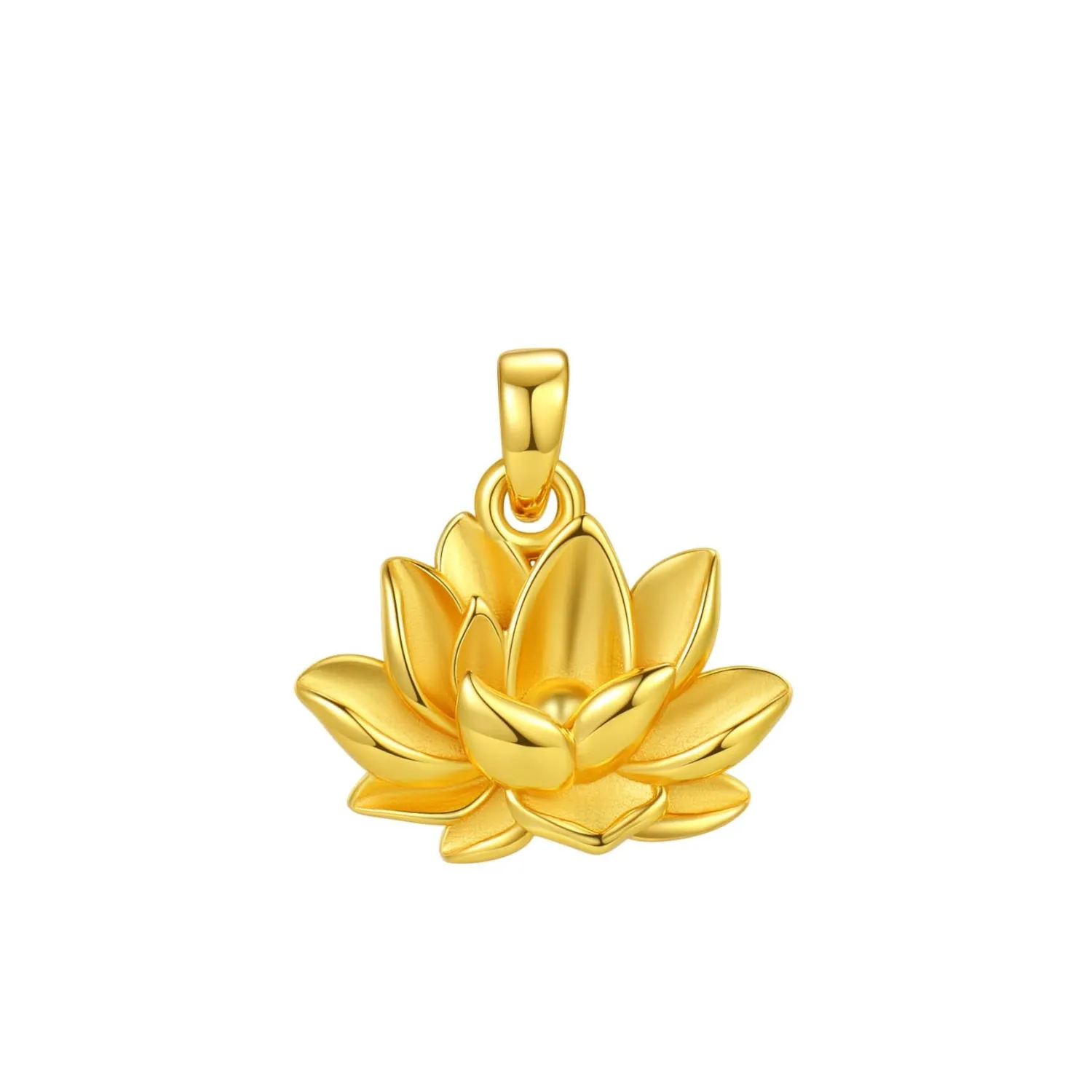 Anhänger | Filigrane Ketten | Hey Happiness Lotus Anhänger Halskette für Ausdauer aus Sterlingsilber