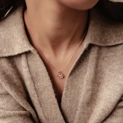 Anhänger | Filigrane Ketten | Hey Happiness Lotus Anhänger Halskette für Ausdauer aus Sterlingsilber