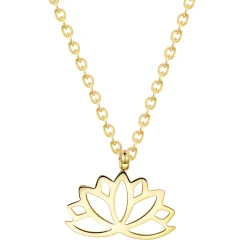 Filigrane Ketten | Hey Happiness Lotus Kette farbe Gold