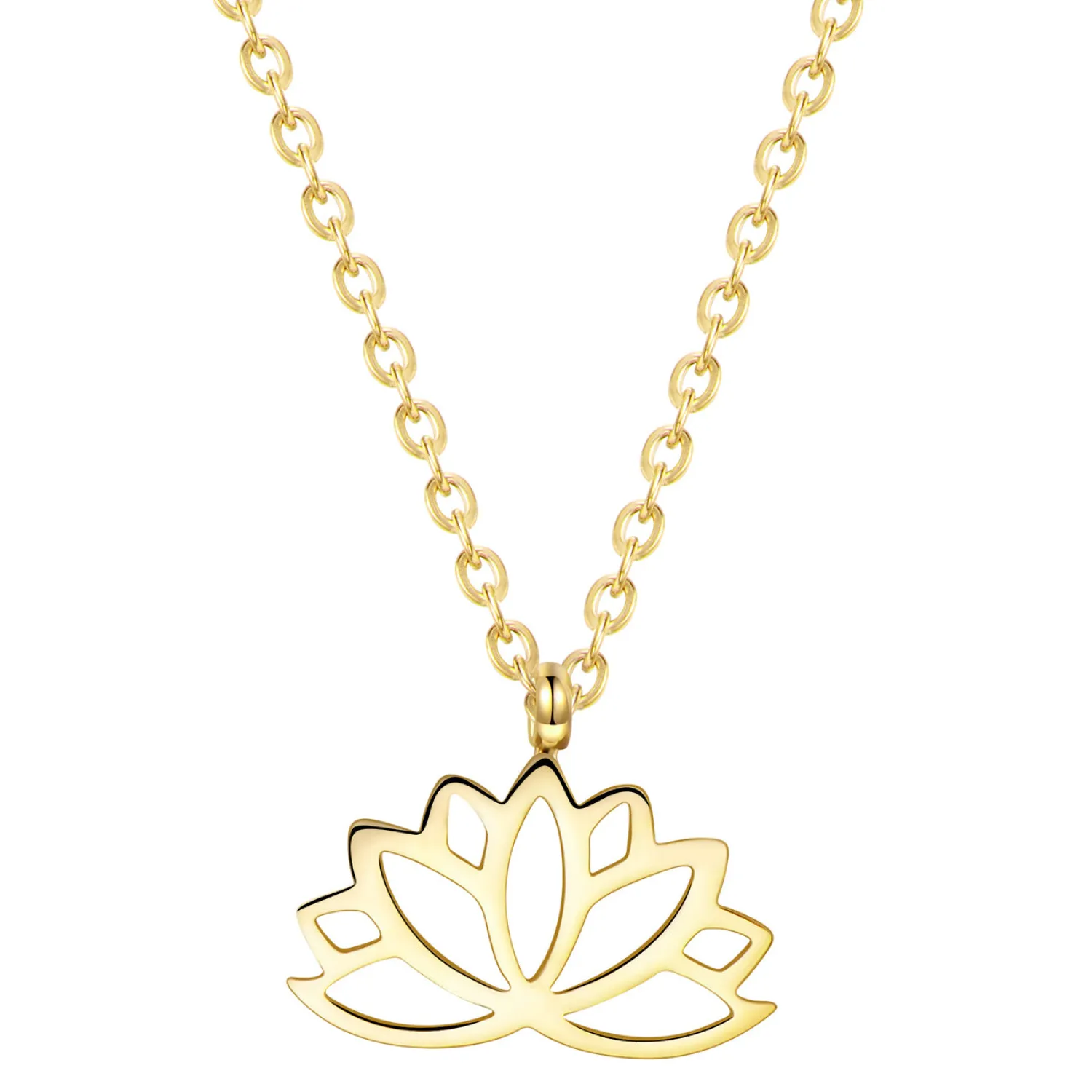 Filigrane Ketten | Hey Happiness Lotus Kette farbe Gold
